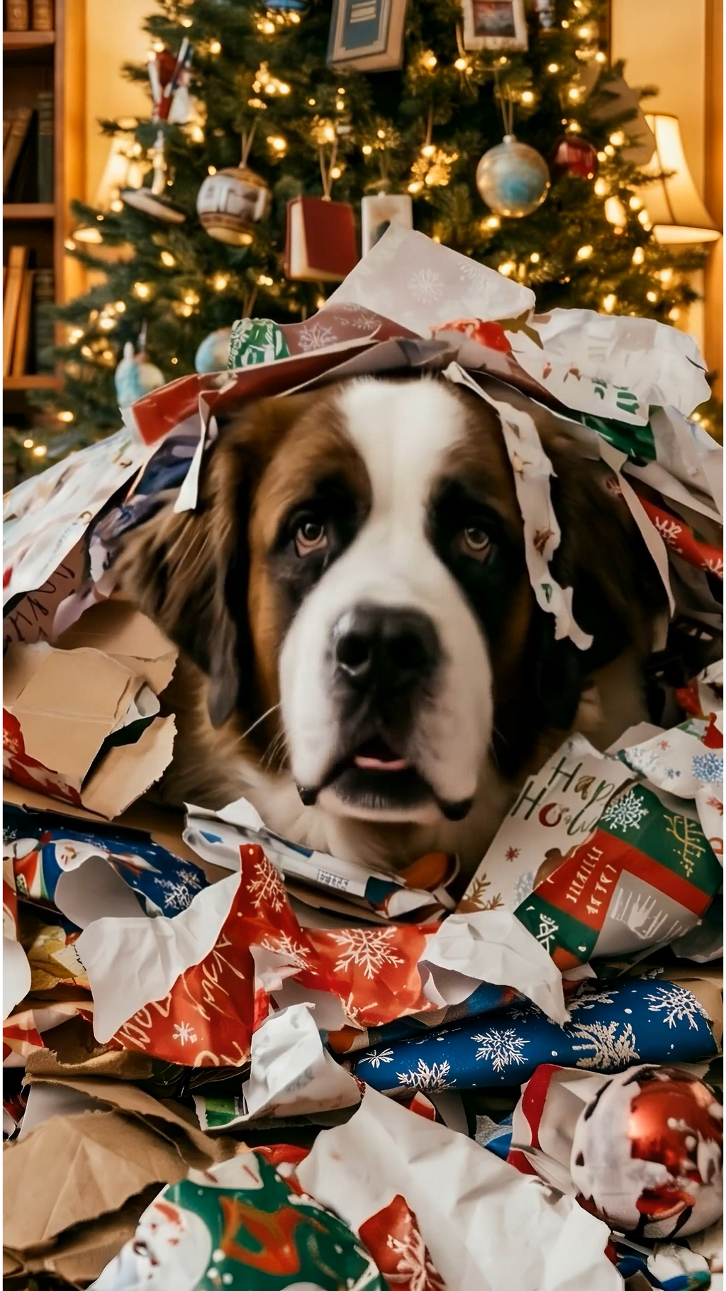 Happy PAWlidays Talking Pet Video Christmas Card (Instant digital delivery)