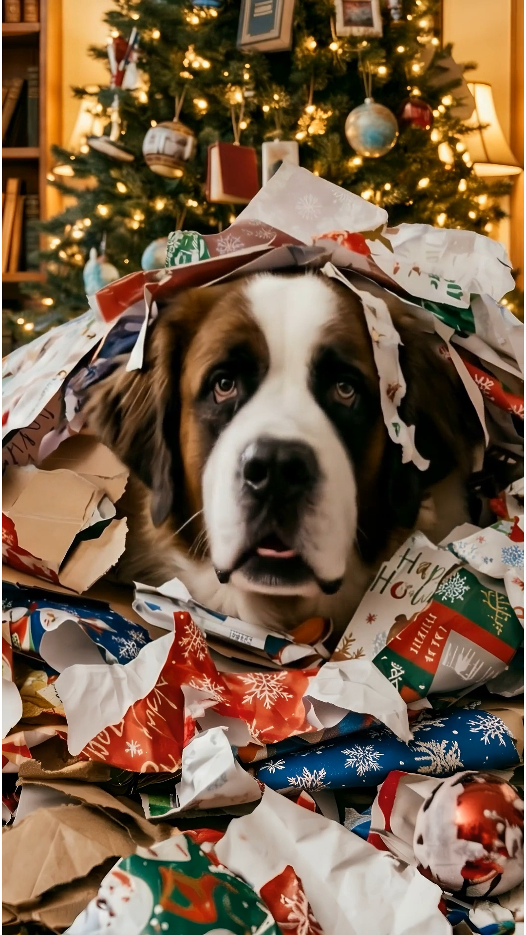 Happy PAWlidays Talking Pet Video Christmas Card (Instant digital delivery)